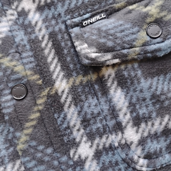 O'Neill NEW Spruce SuperFleece Sherpa Lined Flannel Jacket - Picture 4 of 16